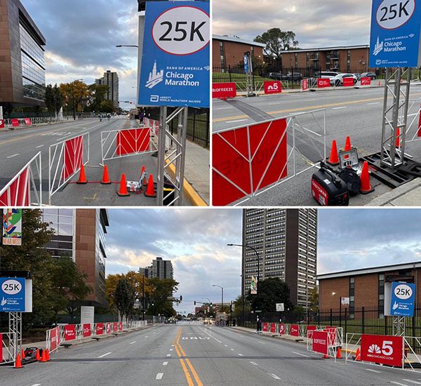 25km mark Chicago Marathon