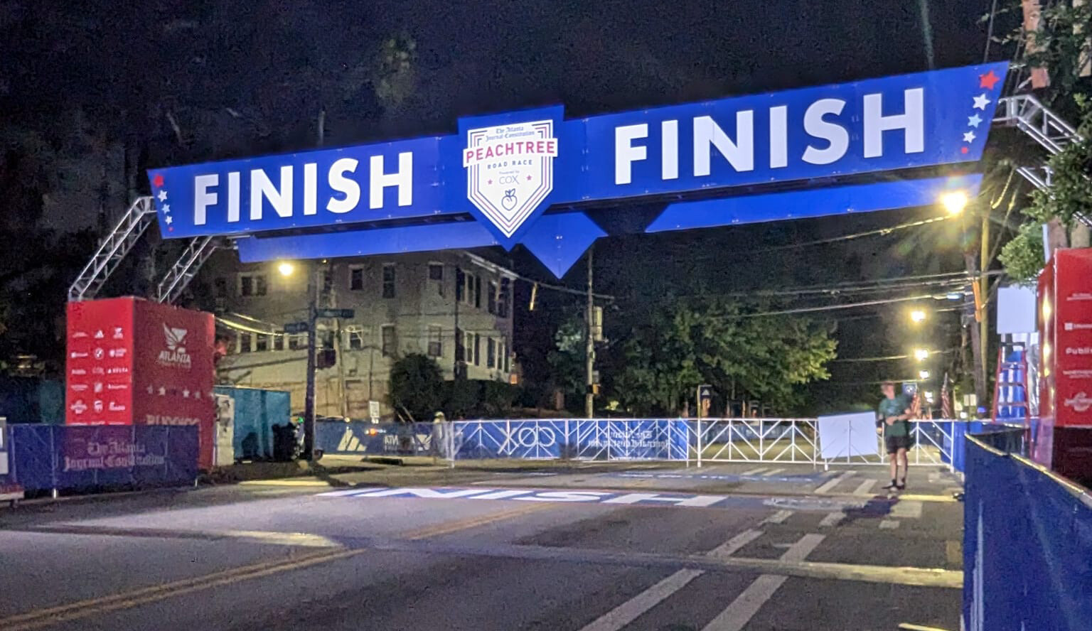 finish peachtree road race